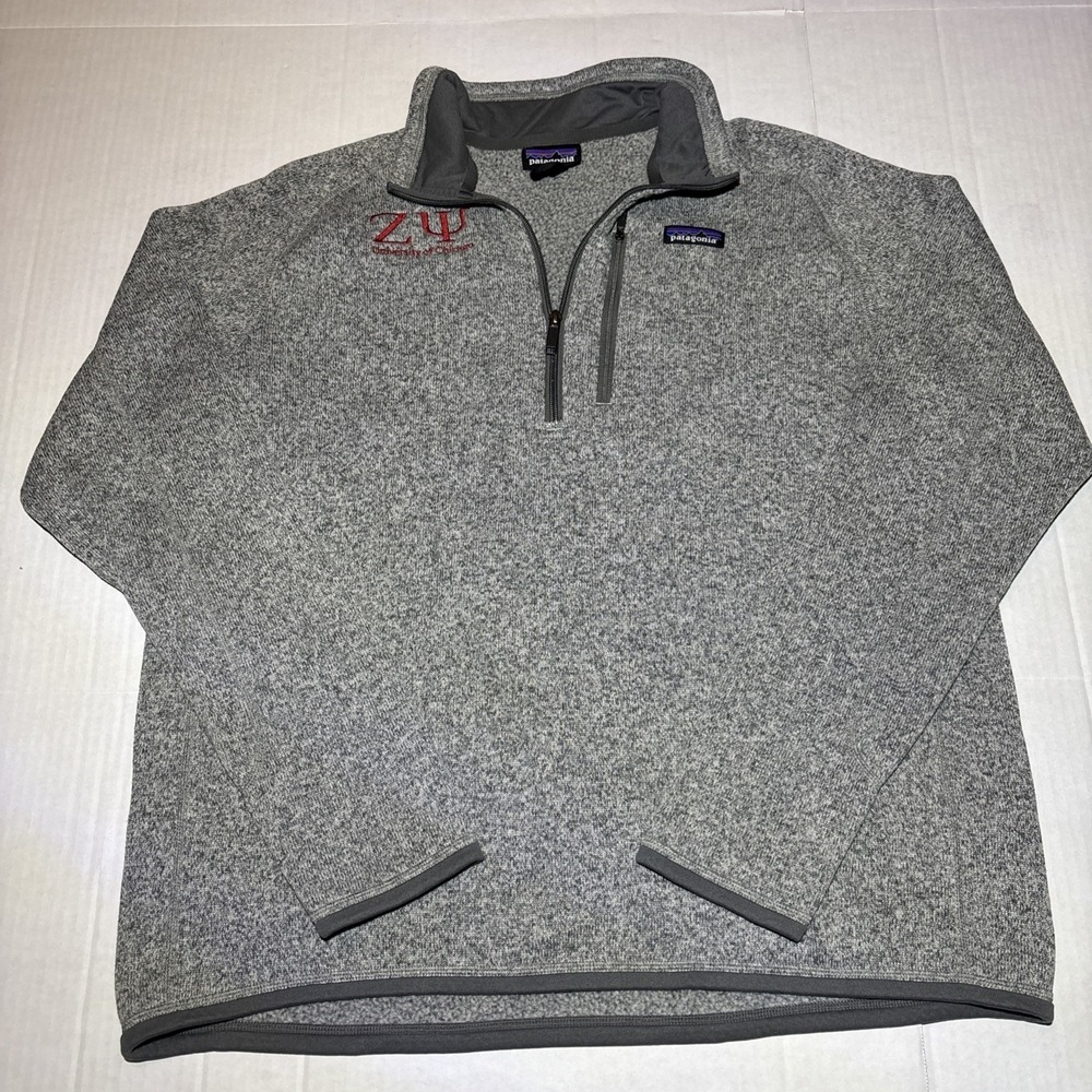 Patagonia Better Sweater 1/4 Zip Pullover Mens Large Gray Fleece Chicago